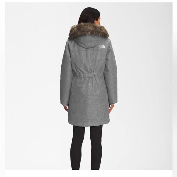 The north face women’s arctic parka small grey heather skiing snowboarding - Picture 2 of 10